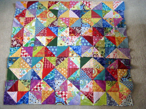 Warm/Cool QAL Baby Quilt - Quilt Top