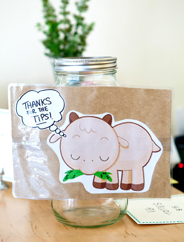 Cute tip jar