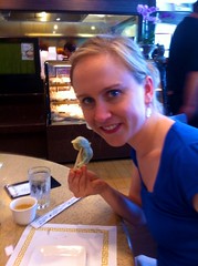 Heather eats Dumplings