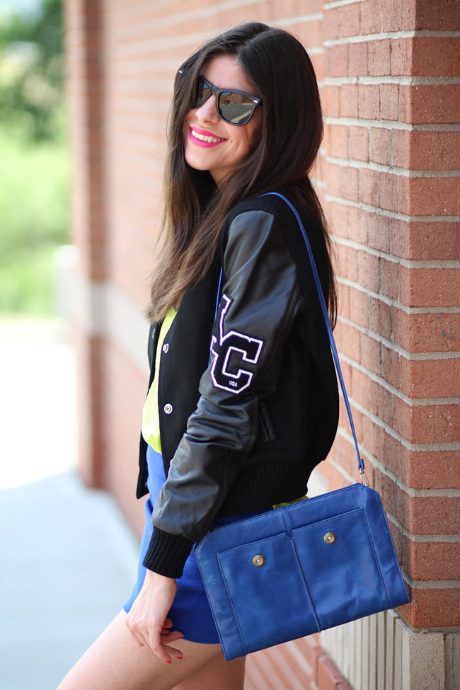 American College Varsity Jacket, Chuck Taylor Converse, Fashion Outfit