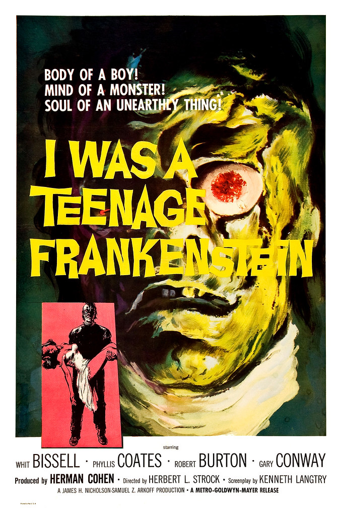 Albert Kallis - I Was a Teenage Frankenstein (MGM, 1957) One Sheet