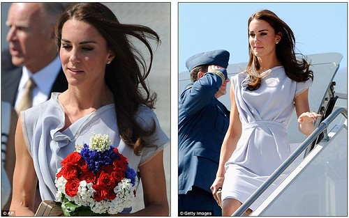 She's a California girl! Royal couple touch down in LA with a splash of red, white and blue as America prepares for Kate-mania  2