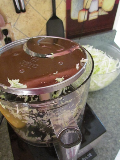Shred Cabbage with Food Processor