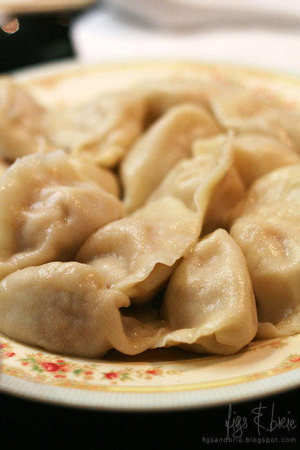 Pork and Cabbage Dumplings, Chinese Noodle Restaurant