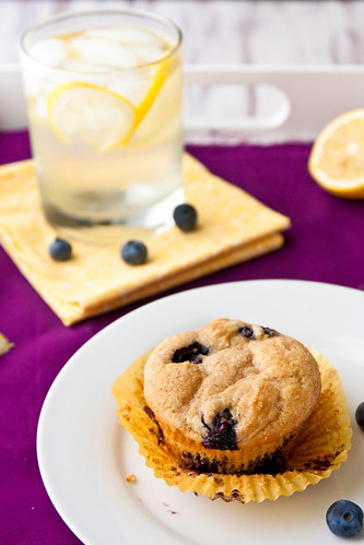 Whole Lemon Muffins with Blueberries