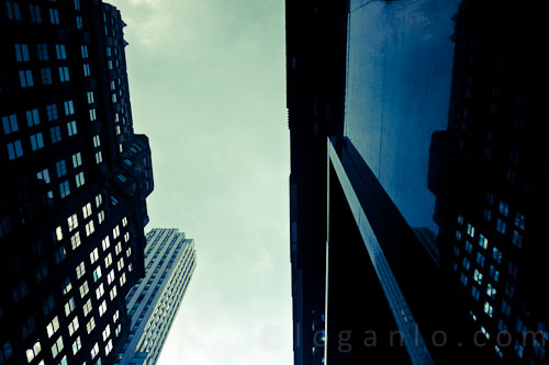 View of Madison Avenue sky, NYC