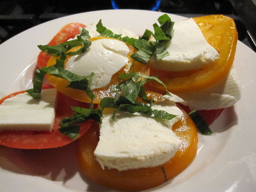 Caprese Salad with Red and Yellow