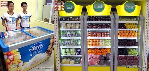 Magnolia Ice Cream and Fresh Fruits / Goods Section