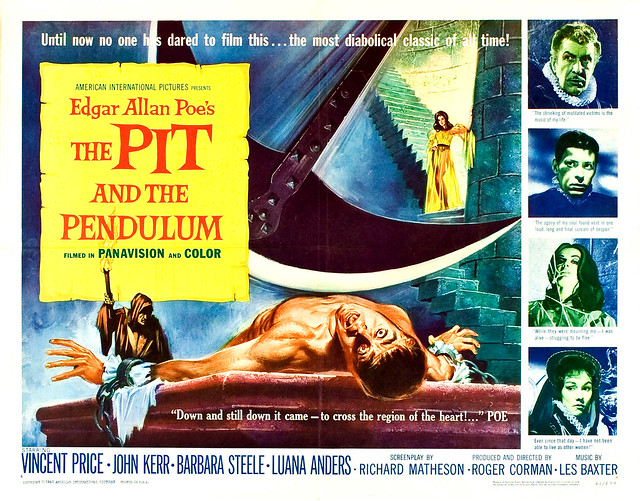 Reynold Brown - The Pit and the Pendulum (American International, 1961) half sheet