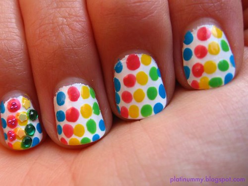 Rainbow dots and jewels