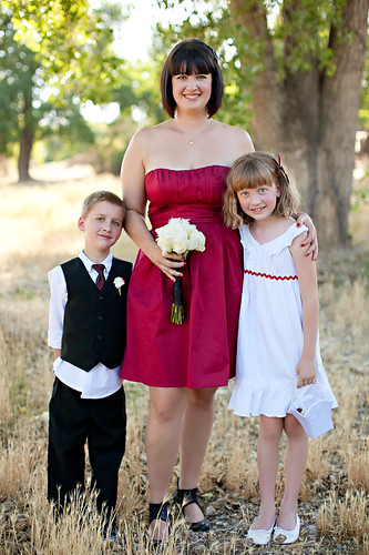 The kids and I @ the wedding