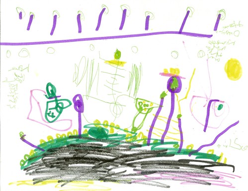 "A Game With Gold" Asher's Art, 4.5 Years Old