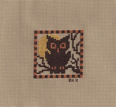 PS Pumpkin Patch owl by Renee's Stitching