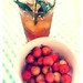 Dinner:  Mint tea & Rainier cherries.