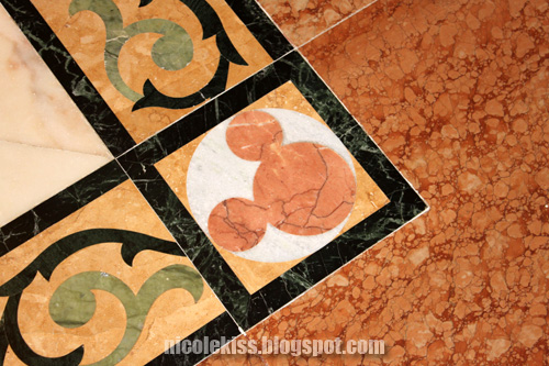 mickey on marble floor