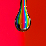 To see a rainbow in a drop of water