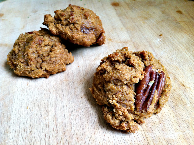 Pumpkin muffin tops with pecans