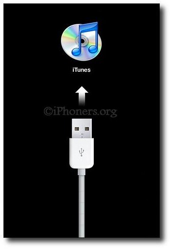 Connect to iTunes screen