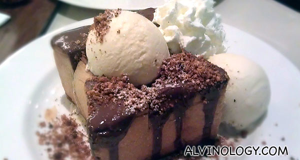 Very sinful Nutella Toast with Ice Cream