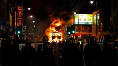 riots in Tottenham and moving towards me in Edmonton by boysnips