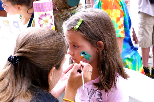 Pirate Game 2011 - Face painting.