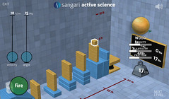 Sangari Physics Game - Examining the wooden block
