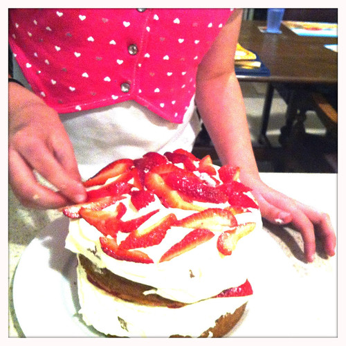 Strawberry and cream sponge cake. Day 305/365.