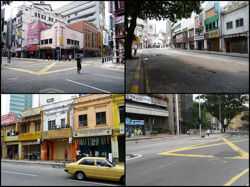 BERSIH 2.0 - 11.50am - clear and empty KL streets