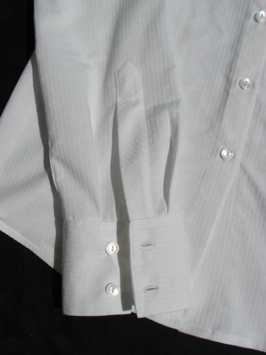 White shirt - placket and cuff