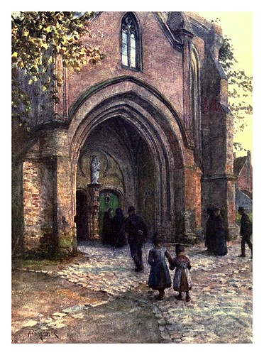 007-Porche de la iglesia en Nieuport-Belgium 1908- Amédée Forestier