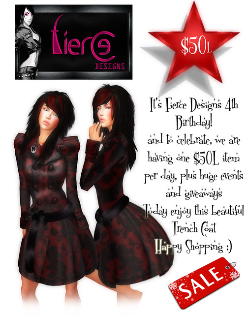 50L Birthday Promotion from Fierce Designs (Trench Coat)