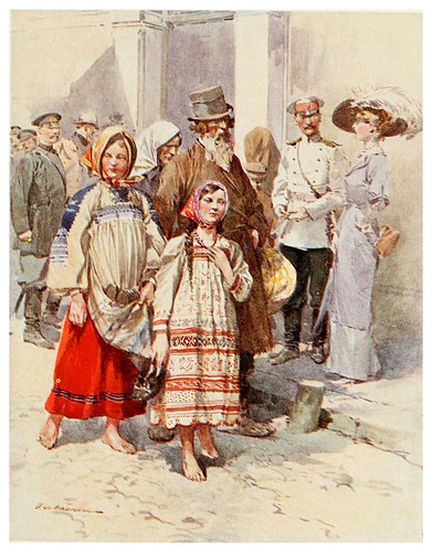 013-Campesinas visitando Moscow-Russia-1913- F. de Haenen