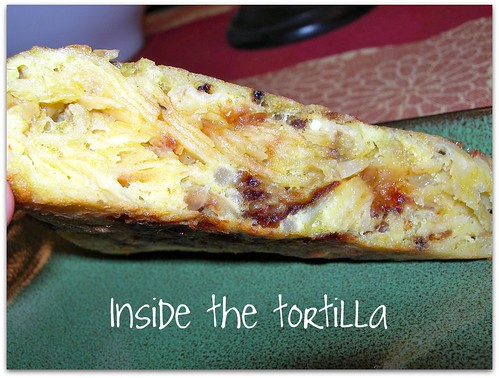 Inside of Spanish tortilla
