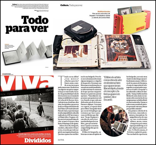 nota en Revista Viva - foto libros de autor by Jeronimo Rojapiel