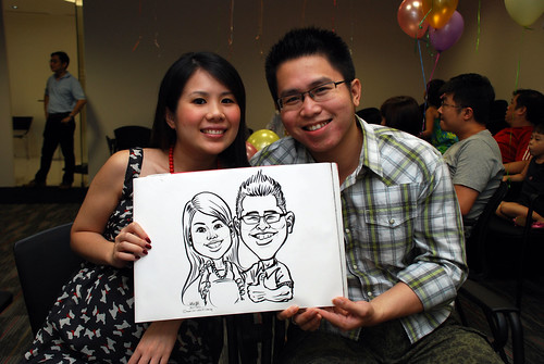 caricature live sketching for iFast Financial Pte Ltd - 8