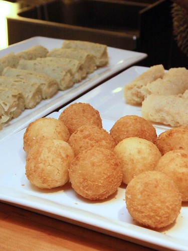 Durian Roti Jala, Deep Fried Durian Sesame Ball & Durian Fritters