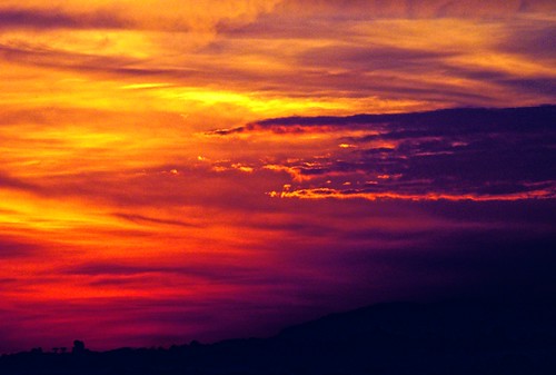 フリー写真素材|自然・風景|夕日・夕焼け・日没|空|雲|