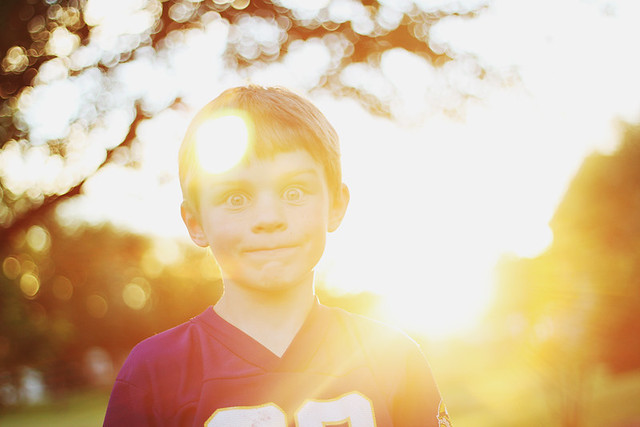 [36/365] golden hour and little brothers.