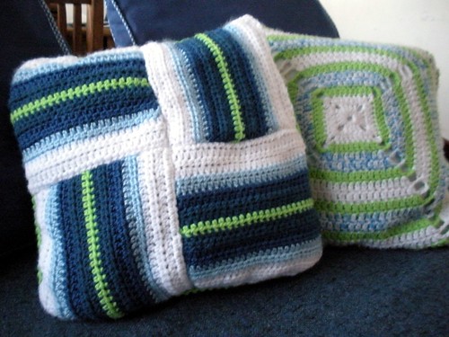 2 in 1 Blues and Green Pillow Covers