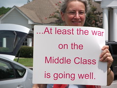 At least the war on the Middle Class is going ...