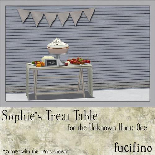 Sophie's Treat Table for the Unknown Hunt: One