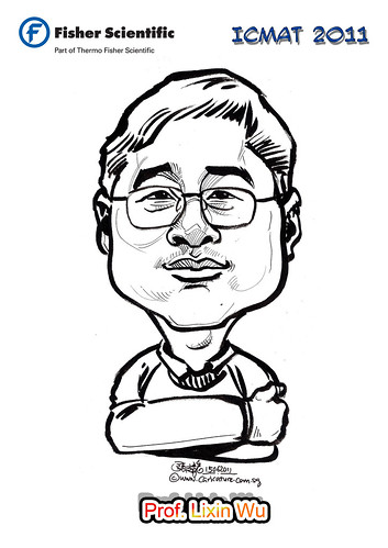 Caricature for Fisher Scientific - Prof. Lixin Wu