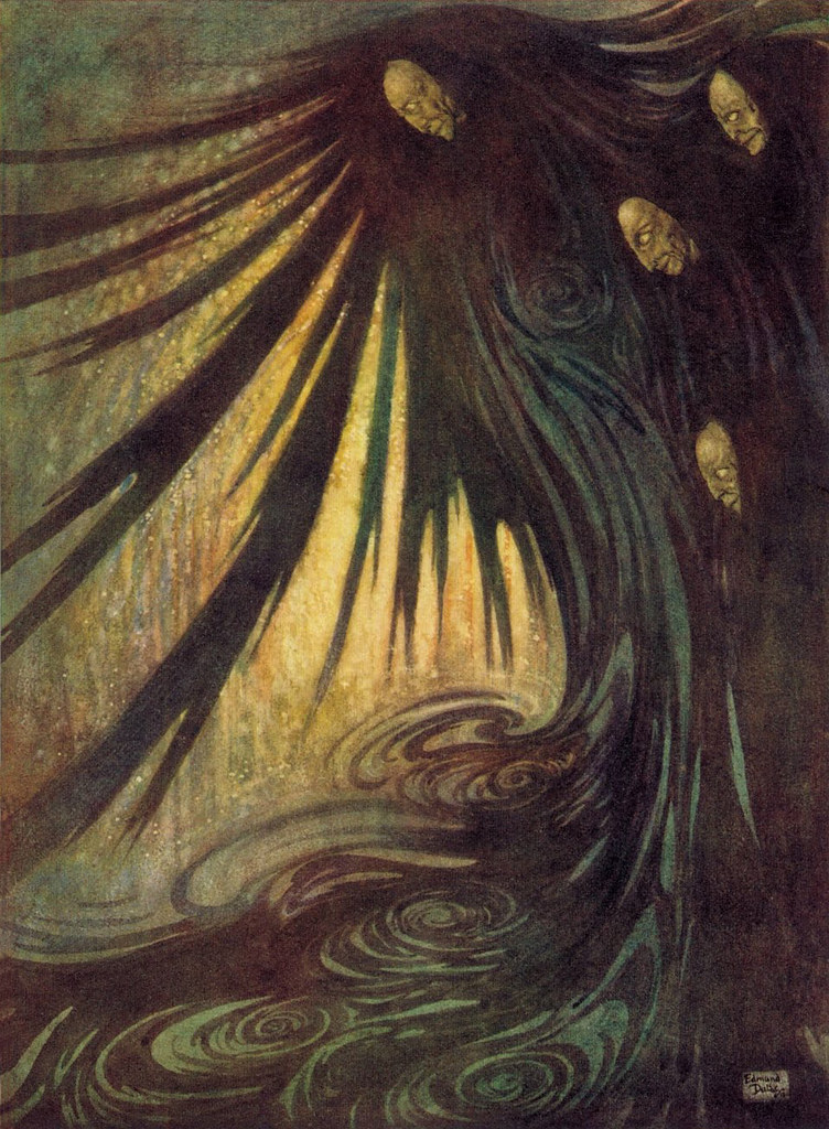 Edmund Dulac - 'The Haunted Palace' from "The Bells and Other Poems" (1912)