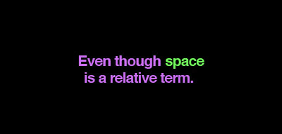 space-relative