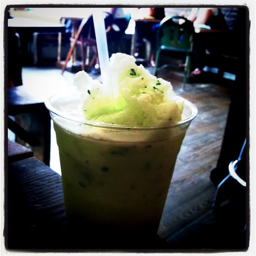 frozen cucumberade at Tiny Cup