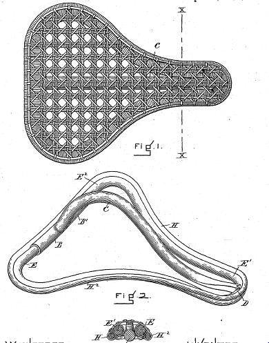 Patent for Bike Saddle 558917
