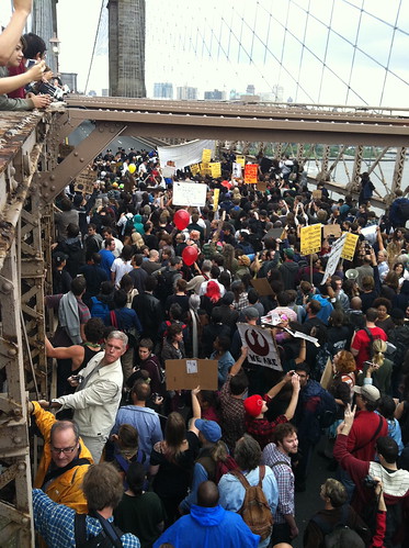 #occupywallstreet Brooklyn Bridge March