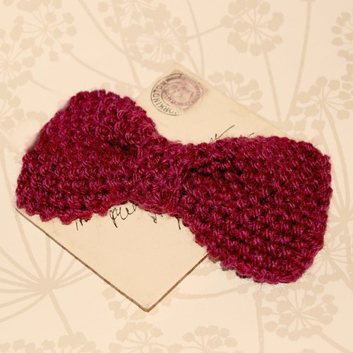 Knitted Bow Head Band by gracefaceboutique