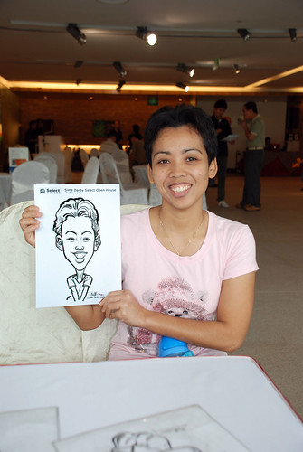 Caricature live sketching for Sime Darby Select Open House Day 1 - 12