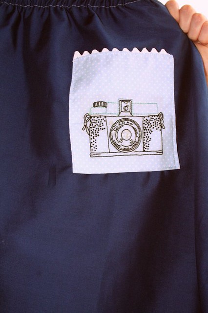 Embroidered Diana Camera Skirt